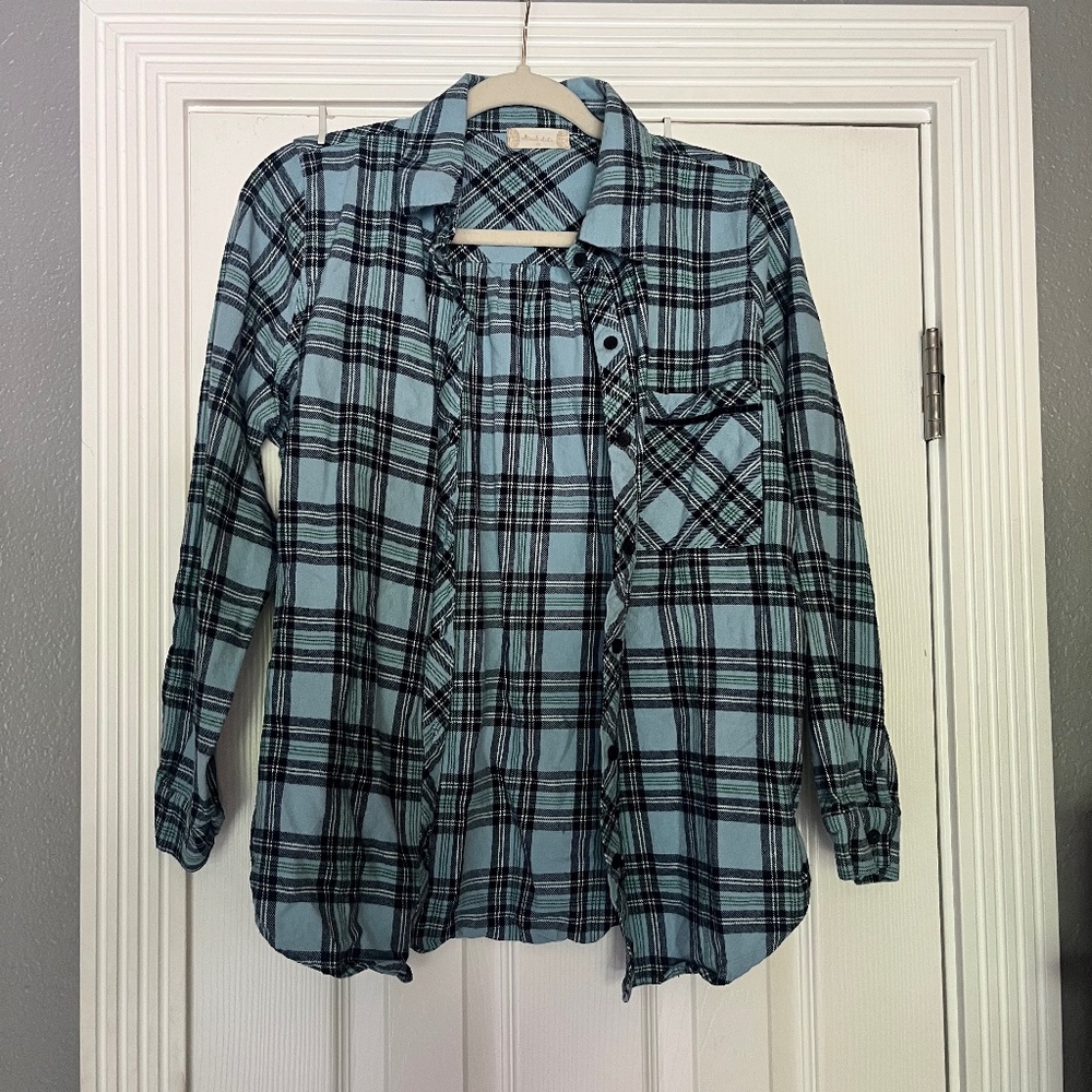Altar’d State Blue Flannel XS